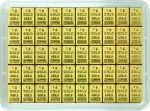 50 x 1 Gramm CombiBar Goldtafel Valcambi – Neuware, geprägt im Blister, LBMA-zertifiziert