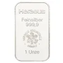 Unser Ankaufspreis für 1 Unze Silberbarren im Blister / OVP (Heraeus oder Umicore)