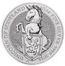 10 Unze Silbermünze Großbritannien 2019 - The Queen's Beasts | Einhorn - Unicorn of Scotland *