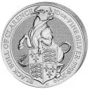 10 Unze Silbermünze Großbritannien 2019 - The Queen's Beasts | Black Bull of Clearance