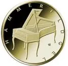 1/4 oz Goldmünze Deutschland 50 Euro 2019 Musikinstrumente Hammerflügel – 2. Ausgabe