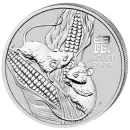 1 Unze Silbermünze Australien 2020 - Lunar Serie 3 - Motiv: MAUS