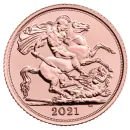 Großbritannien 1/2 Pfund Sovereign Goldmünze 2021 - The Half Sovereign