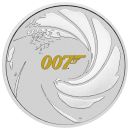 1 Unze Silbermünze Tuvalu 2021 coloriert - Motiv: James Bond 007