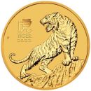 1/4 Unze Goldmünze Australien 2022 - Lunar Serie 3 - Motiv: TIGER
