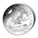 1 Kilo Silbermünze Somalia 2023 - Elefant