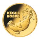 20 Euro Gold Gedenkmünze 2022 | Serie: Rückkehr der Wildtiere - Motiv: Kegelrobbe