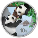 30 Gramm Silbermünze China 2023 - Panda in Farbe | Variante 1
