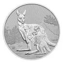 2 Unze Silbermünze Australien 2023 | Serie: Next Generation - Motiv: Kangaroo mit Baby