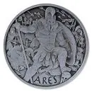 1 Unze Silbermünze Tuvalu 2023 in Antique Finish | Serie: Gods of Olympus - Motiv: Ares