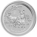 1 Kilo Silbermünze Australien 2014 - Lunar Serie II PFERD