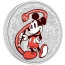 1 Unze Silbermünze Niue 2025 Polierte Platte in Farbe - Disney`s ™ Lunar Serie | Jahr der Schlange - Happy Year of the Snake Coin *