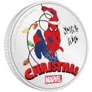 1 Unze Silbermünze Niue 2024 Polierte Platte in Farbe | Marvel `s Spiderman Weihnachtsgrüße - Season’s Greetings ( To Be Amazing ) *