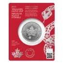 1 Unze Silbermünze Kanada 2025 im Blister - Maple Leaf | Treasured Silver Maple Leaf - Privy Mark: Year of the Snake - Jahr der Schlange ( Premium Bullion )