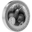 1 Unze Silbermünze Neuseeland 2025 mit Kiwi-Motiv, Specimen Coin in hochwertiger Ausführung
