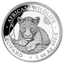 1 Unze Silbermünze Somalia 2025 | Serie: African Wildlife - Motiv: Leopard