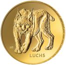Deutschland 20 Euro Gold Gedenkmünze 2025 | Serie: Rückkehr der Wildtiere - Motiv: Luchs