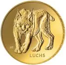 Deutschland 20 Euro Gold Gedenkmünze 2025 | Serie: Rückkehr der Wildtiere - Motiv: Luchs | Prägeanstalt: A - Berlin