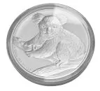 1 Kilogramm Silbermünze Australien 2009 mit Koala-Motiv, geprägt von der Perth Mint, glänzend poliertes Bullion-Design mit hoher Detailtiefe.
