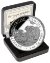 1 Unze Silbermünze Somalia 2025 – Elefant mit Privy Mark „ANA Oklahoma City“ aus 999,9 Feinsilber, Motiv Somalia Elefant 2026, in Etui mit Zertifikat