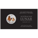 1/4 Unze Silbermünze Australien 2026 Blister in Farbe - Lunar Serie 3 - Motiv: PFERD | Privy Mark: Hobart Money Expo ANDA Special Ausgabe *