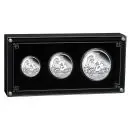 Australien 3er Silbermünzen SET 2026 in Polierte Platte - Lunar Serie 3 - Motiv: PFERD ( Perth Mint )