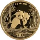 8 Gramm Goldmünze China 2026, Vorderseite mit Panda-Motiv, Rückseite mit Himmelstempel in Peking, geprägt von der China Mint, Bullionqualität 999 Feingold.