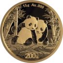 15 Gramm Goldmünze China 2026, Vorderseite mit Panda-Motiv, Rückseite mit Himmelstempel in Peking, geprägt von der China Mint, Bullionqualität 999 Feingold.