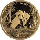 15 Gramm Goldmünze China 2026, Vorderseite mit Panda-Motiv, Rückseite mit Himmelstempel in Peking, geprägt von der China Mint, Bullionqualität 999 Feingold.