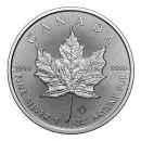 1 Unze Silbermünze Kanada 2026 Maple Leaf mit Ahornblatt-Motiv, geprägt von der Royal Canadian Mint, inklusive Sicherheitslinien und Mikro-Laserzeichen, Vorderseite mit dem Porträt von König Charles III.