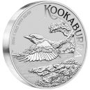 „1 Kilo Silbermünze Australien 2026 Kookaburra aus 999,9 Feinsilber, geprägt von der Perth Mint, großformatiges Kookaburra Motiv, einzeln in Münzkapsel verpackt.“