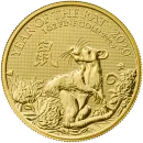 1 Unze Goldmünze Großbritannien 2020 | Lunar Serie - Motiv: Ratte