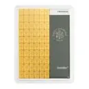 100 x 1 Gramm CombiBar Goldtafel von Heraeus aus 999,9 Feingold im Originalblister. Die Goldtafel besteht aus 100 einzeln abtrennbaren 1-Gramm-Goldbarren mit LBMA-Zertifizierung.