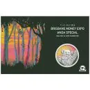 1 Unze Silbermünze Australien 2026 Blister in Farbe - Koala | Brisbane Money Expo ANDA Special