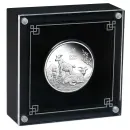 1 oz Silbermünze Australien 2027 „Jahr der Ziege“ der Perth Mint. 999,9 Feinsilber, Polierte Platte, Lunar Serie III, Auflage 5.000 Stück.