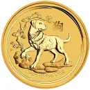 1/4 Unze Goldmünze Australien 2018 - Lunar Serie 2 - Motiv: HUND