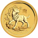 1/2 Unze Goldmünze Australien 2018 - Lunar Serie 2 - Motiv: HUND