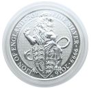 LINDNER Münzkapseln für dickere Münzen | Innen-Ø 39,0 mm, Innenhöhe 6,0 mm | Passend für 2 Oz Silbermünzen der The Queen's Beasts Collection